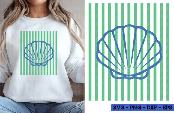 Coastal Summer Seashells SVG PNG