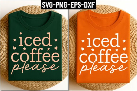 Iced Coffee Please SVG Design
