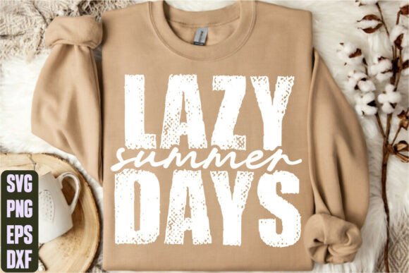 Lazy Summer Days Graphics & T-Shirt Designs
