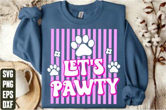 Let's Pawty: Graphics and T-Shirt Designs