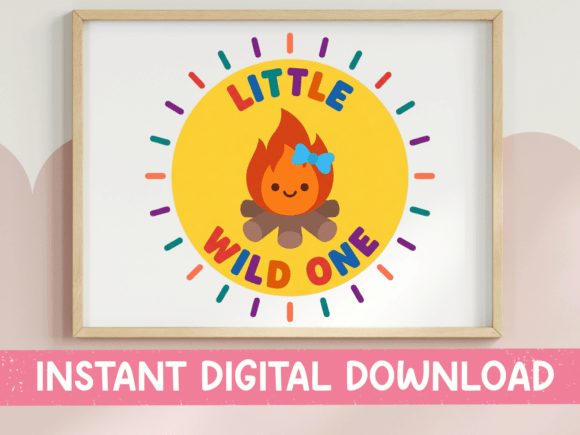 Little Wild One Campfire Kids SVG PNG