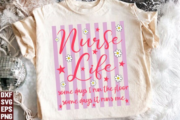 Nurse Life SVG, Retro Nurse Graphics