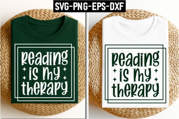 Reading is My Therapy SVG Graphics
