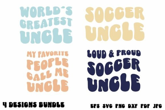 Retro Uncle SVG Bundle: Graphics for T-Shirt Designs