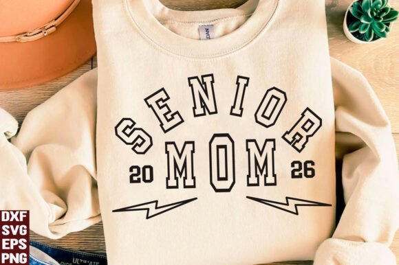 Senior Mom 2026 SVG, Graduation PNG